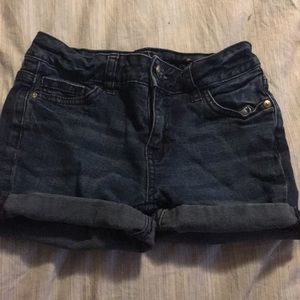 Slim Dark Wash Shorts